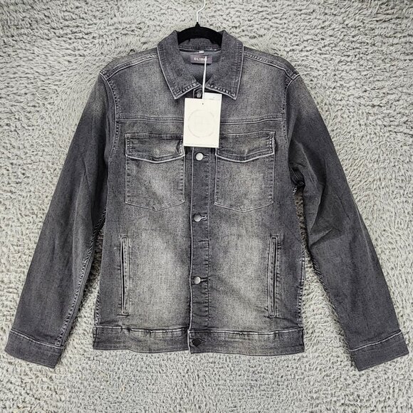 DL1961 Jacket Mens Small Vaughn Gray Long Sleeve Button Up Denim Trucker*NWT*